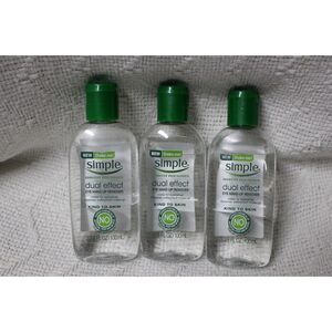 Simple Dual Effect Eye Make-UP Remover (3) Pack 3.8 Oz (New)